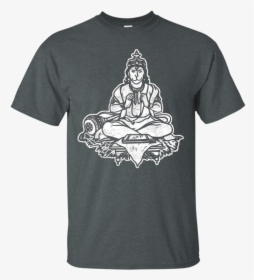 Lord Hanuman The Monkey God Yoga Hindu Sri Rama Apparel - T-shirt, HD Png Download, Transparent PNG