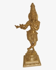 Bangalore Bronze Sri Krishna With Flute Statue, 3 X - Statue, HD Png Download, Transparent PNG