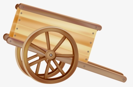 Transparent Wood Clipart - Wooden Cart Clipart Png, Png Download, Transparent PNG