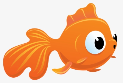 Goldfish Clipart Fish Cracker - Cute Fish Vector Png, Transparent Png, Transparent PNG