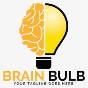 Brain Bulb Logo Design - Graphic Design, HD Png Download, Transparent PNG