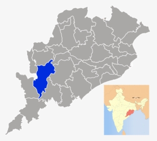 Location In Odisha, India - Jharsuguda In Odisha Map, HD Png Download, Transparent PNG