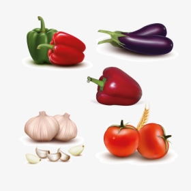 Tomato Garlic Green Pepper, HD Png Download, Transparent PNG
