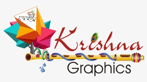 Krishna Graphic Logo Design, HD Png Download, Transparent PNG