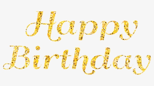 Happy Birthday Free Png Clip Art Image - Calligraphy, Transparent Png, Transparent PNG
