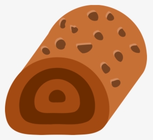 Brown,peach,food - Clipart Swiss Roll Png, Transparent Png, Transparent PNG