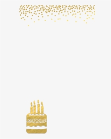 Golden Birthday Cake Png , Png Download - Transparent Background Gold Happy Birthday Png, Png Download, Transparent PNG