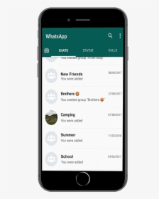 Whatsapp Screengrab - Whatsapp Chat Screen Png, Transparent Png, Transparent PNG