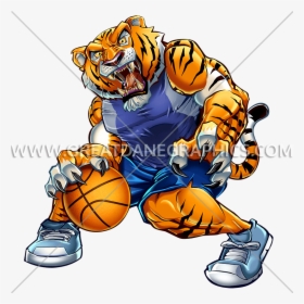 Tiger Basketball Clipart Picture Royalty Free Download - Basketball Tiger Logo Design, HD Png Download, Transparent PNG
