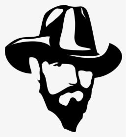 Cowboy Silhouette Clip Art - Clipart Cowboy Head Silhouette, HD Png Download, Transparent PNG