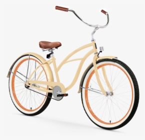Cream Colored Cruiser Bike, HD Png Download, Transparent PNG