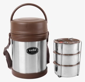 Cello Status Vacuum Insulated Steel Tiffin Box - Lid, HD Png Download, Transparent PNG