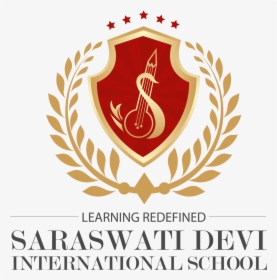 Transparent Sarswati Maa Clip Art - Saraswati Devi International School Logo, HD Png Download, Transparent PNG