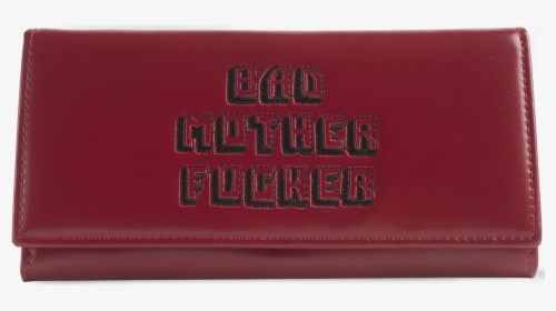 Pink Womens Embroidered Bad Mother Fucker Leather Wallet - Wallet, HD Png Download, Transparent PNG