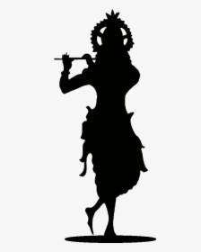 Lord Krishna Black And White , Png Download - Krishna Images Black And White Hd, Transparent Png, Transparent PNG