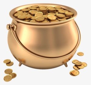 Coins Png Image - Png Pot Of Gold, Transparent Png, Transparent PNG