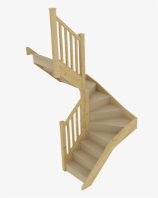 Would You Like A Winder Stairs - Wooden Staircase Png, Transparent Png, Transparent PNG