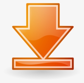 Angle,symbol,orange - Go To Bottom Button, HD Png Download, Transparent PNG