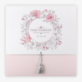 Wedding Invitations Pink And White, HD Png Download, Transparent PNG