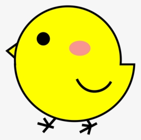 Emoticon,area,smiley - Yellow Chick Drawing, HD Png Download, Transparent PNG