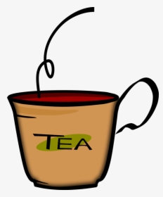 Vector Illustration Of Bent Handle Cup Of Tea - Clip Art Of Tea, HD Png Download, Transparent PNG