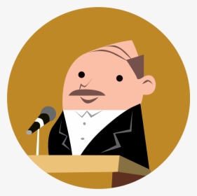 Man Giving Speech - Man Giving Speech Cartoon, HD Png Download ,  Transparent Png Image - PNGitem