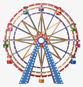 Giant Wheel Png Hd - Ferris Wheel Png, Transparent Png, Transparent PNG