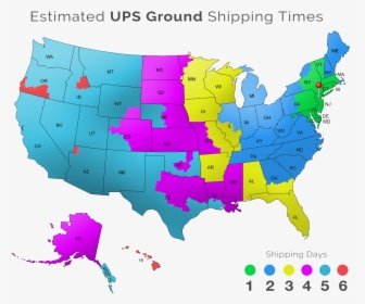 Bioandchic Ups Shipping Map - Us Election Map Results 2016, HD Png Download, Transparent PNG