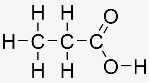 Propionic Acid Structural Formula, HD Png Download, Transparent PNG