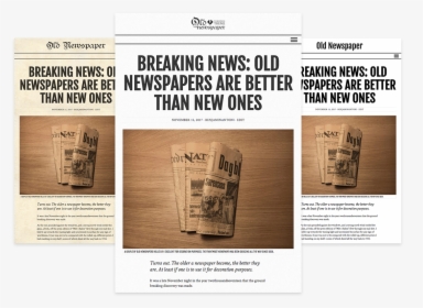 Old Newspaper Wordpress Theme Styles - Flyer, HD Png Download, Transparent PNG