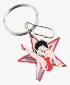 Picture Of Betty Boop Star Enamel Key Chain - Spider Man Metal Keychain, HD Png Download, Transparent PNG