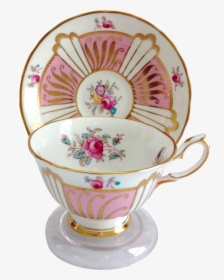 Royal Chelsea Bone China 523a Pink Panels Gold Swirls, HD Png Download, Transparent PNG