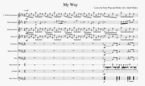 My Way Trumpet Notes, HD Png Download, Transparent PNG