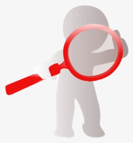 Transparent Investigator Png - Person With Magnifying Glass Clipart, Png Download, Transparent PNG