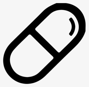 Medicine - Pill Outline, HD Png Download, Transparent PNG