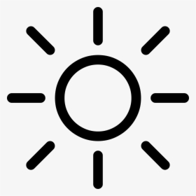 Sun Icon Png - Simbolo De Tiro Al Blanco, Transparent Png, Transparent PNG