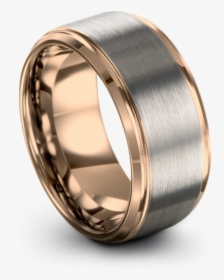 Galena Gray Rose Gold 10mm Wedding Rings - Engagement Ring, HD Png Download, Transparent PNG