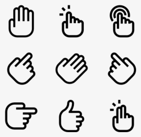 Hands And Gestures - Christmas Icons Vector Png, Transparent Png, Transparent PNG