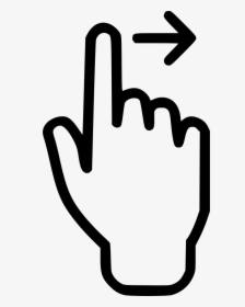Nice Clipart Hand Touch - Swipe Finger Png, Transparent Png, Transparent PNG