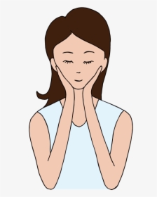 Touching Nose Png - Hands Touching Face Cartoon, Transparent Png, Transparent PNG