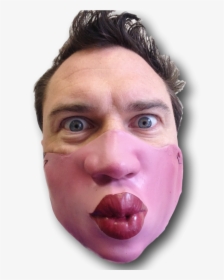 Transparent Lips Kiss Png - Creepy Kiss Face, Png Download, Transparent PNG