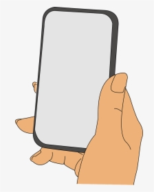 Hand Holding Iphone Clipart, HD Png Download, Transparent PNG