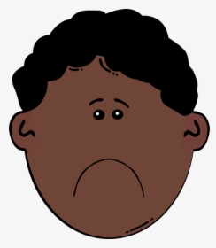 Boy Face Free Download - Black Hair Cartoon Man, HD Png Download, Transparent PNG