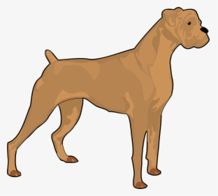 Transparent Pitbull Png - Sitting Boxer Dog Silhouette, Png Download, Transparent PNG