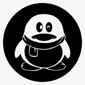 Qq Social Logo Of A Penguin - Icon Qq, HD Png Download, Transparent PNG