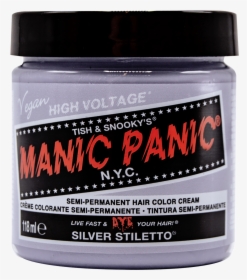 Manic Panic Silver Stiletto On Brown Hair, HD Png Download, Transparent PNG