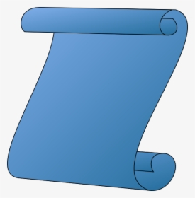Scroll Clipart Blue - Scroll Blue, HD Png Download, Transparent PNG