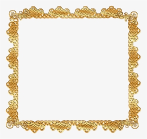 Scroll Clipart Golden - Picture Frame, HD Png Download, Transparent PNG