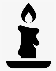 Kwanzaa Clipart Candle Holder - Candle Sticker Black And White, HD Png Download, Transparent PNG