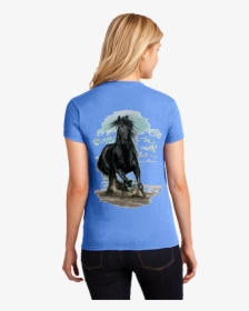 Outer Banks Corolla Wild Horse Running In Waves Obx - T-shirt, HD Png Download, Transparent PNG
